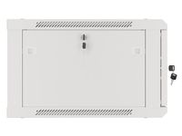 bastidor de pared lanberg wf01-6606-10s 6u 60kg gris ip20 cristal templado 600x600x379mm
