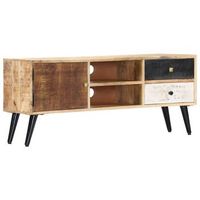 mueble para tv de madera maciza de mango 115x30x47 cm vidaxl
