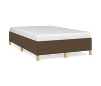 estructura de cama de tela marron oscuro 120x200 cm