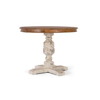 Mesa De Comedor En Madera De Mango Natural 1 Metro