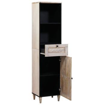Mueble De Cuarto De Baño 38 X 33 X 160 Cm Madera De Ingeniería