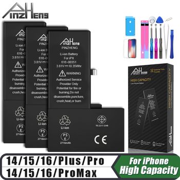 Batería de Alta Capacidad PINZHENG para iPhone 14 15 16 Pro Max, Batería de Repuesto para iPhone 16 15 14 Pro 15 16 14 Plus