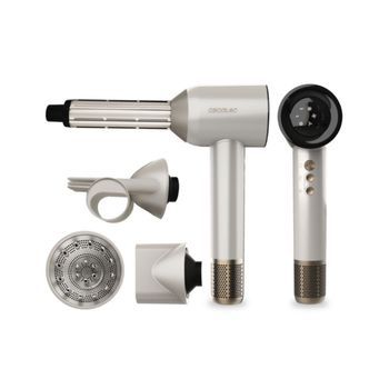 Cecotec Secador De Pelo Motor Brushless Y Tecnología De Plasma Dryglam Waves Champagne. 1600w