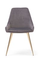 fern grey velvet dining chairs - grey