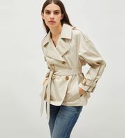 marella para mujer 2513021031200 gabardina remote arena 44 beige casual algodon