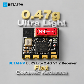 Receptor BETAFPV ELRS Lite 2.4G V1.2 con MCU ESP8285 y Chip RF SX1280 con Antena Plana para Micro Drones Tiny Whoop Nuevo