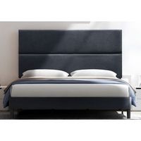 cabecero cama duo tapizado tejido antimanchas negro 150x70cm