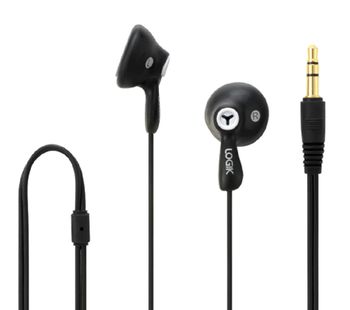LOGIK Gelly LGELBLK16 Headphones - Black, Black