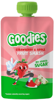 Goodies Bolsitas Fresa y Manzana 4x100 gr