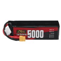 bateria lipo zop power 4s 148v 5000mah 100c 74wh con conector xt60 para coche rc y dron de carreras fpv