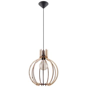 Lámpara colgante zarati madera natural