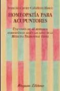 Homeopatía para acupuntores