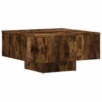 mesa de centro madera de ingenieria roble ahumado 60x60x315 cm vidaxl