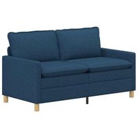 sofa azul 156 x 81 x 875 cm tela vidaxl