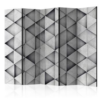 Biombo - Grey Triangles Ii (225x172 Cm)