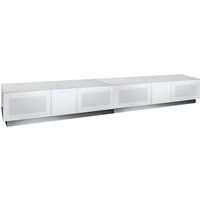 element modular 2500 mm tv stand - white white