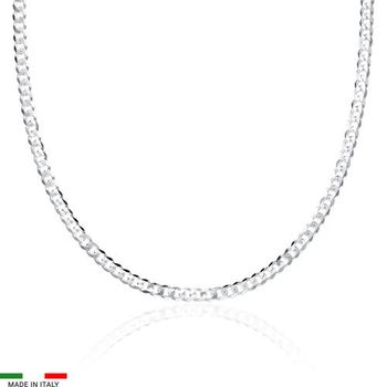 Cadena barbada de plata 925 3mm