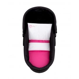 Juego de cama para capazo 6 piezas Solid Pink