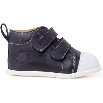 Pisamonas Botines Botita Piel Sport Puntera Blanca para niño