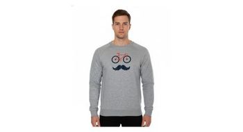 Rubb r bigote sudadera gris