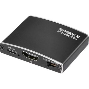 Splitter HDMI 4K SpeaKa Professional 2 salidas USB-C