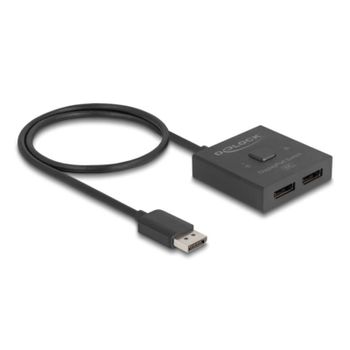 Conmutador de vídeo DeLock 18906 DisplayPort 2 puertos 8K bidireccional
