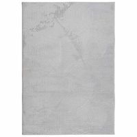 alfombra de pelo corto look escandinavo iza gris 160x230 cm vidaxl