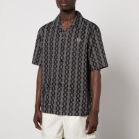 fred perry revere printed camp collar shirt - s