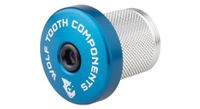tapon de compresion diente de lobo con tapa espaciadora integrada 1 1 8   azul