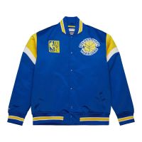 chaqueta baloncesto golden state warriors nba heavyweight satin jacket de mitchell and ness