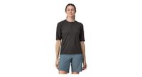 camiseta de mujer patagonia cap cool trail bike henley negra