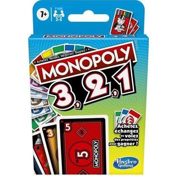 Juego De Cartas Rápido 3,2,1 Monopolio - A Partir De 7 Años Monopoly