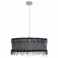 colgante hilos negro regulable d50