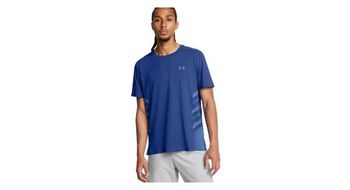 Maillot de manga corta under  strong armour  strong  launch elite azul hombre