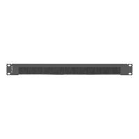 panel pasacables lanberg ak-1103-b 1u 19 metal negro con cepillo