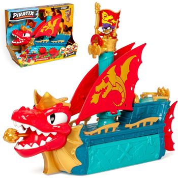 MagicBox Barco del Dragón Piratix con Figuras y Accesorios