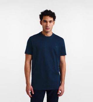 Harmont & Blaine para hombre. IRQ400021055 Camiseta perro salchicha en 3D marino (XXL), Azul, Casual, Algodón, Manga corta