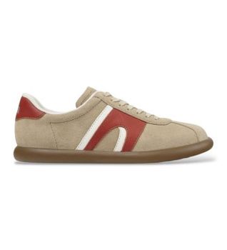 Camper para mujer. K201608-036 Zapatillas de piel Pelotas Soller beige (37), Plano, Ninguno, Casual