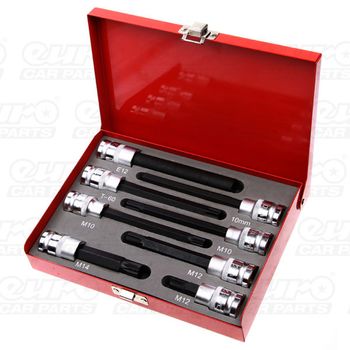 8 Piece head bolt removal set