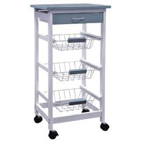 carro verdulero idealcasa  frigg madera y mdf - gris