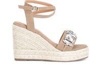 sandalias de lona con aplicaciones en la pala tobacco