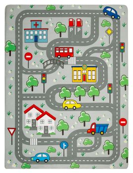 Alfombra infantil lavable Chiko gris  155x230 cm