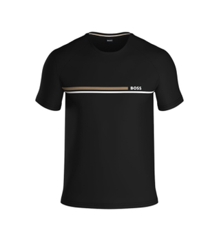 BOSS para hombre. 50561470 Camiseta Authentic negro (M), Casual, Algodón, Manga corta
