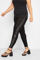 leggings negros lateral de lentejuelas mujer curvy y tallas grandes yours