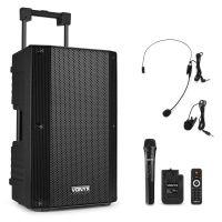 altavoces vonyx karaoke portatiles bluetooth 800w con bateria y microfonos