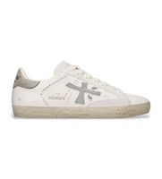 premiata para mujer stevend zapatillas de piel stevend 8127 blanco 40 plano cordones casual