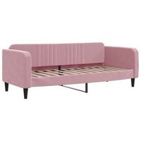 sofa cama  cama individual  cama para adultos terciopelo rosa 80x200 cm
