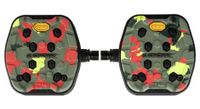 par de pedales de camuflaje trail grip de aspecto plano