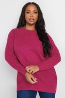yours jersey liso rosa de punto mujer curvy y tallas grandes yours
