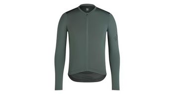 Camiseta de manga larga rapha pro team lightweight gris verde para hombre